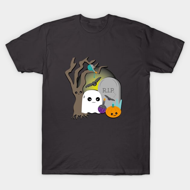 Halloween Cuteness T-Shirt by HelenDesigns